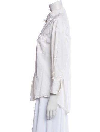 Anine Bing Three-Quarter Sleeve Button-Up Top