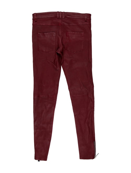 Anine Bing Lamb Leather Skinny Leg Pants