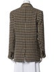 Anine Bing Wool Houndstooth Print Peacoat