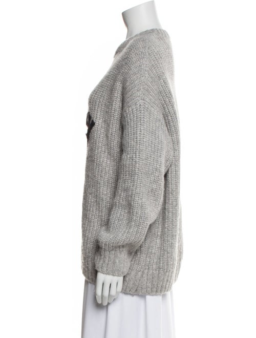 Anine Bing Graphic Print Crew Neck Sweater