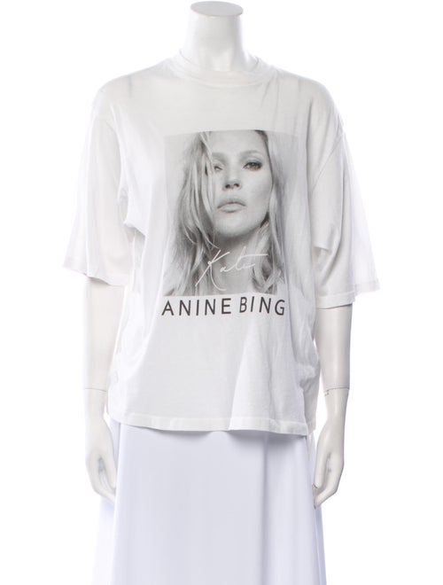 Anine Bing Graphic Print Crew Neck T-Shirt