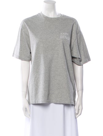 Anine Bing Crew Neck Short Sleeve Sweatshirt