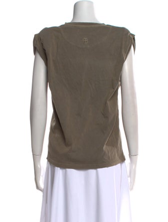 Anine Bing Bateau Neckline Short Sleeve T-Shirt