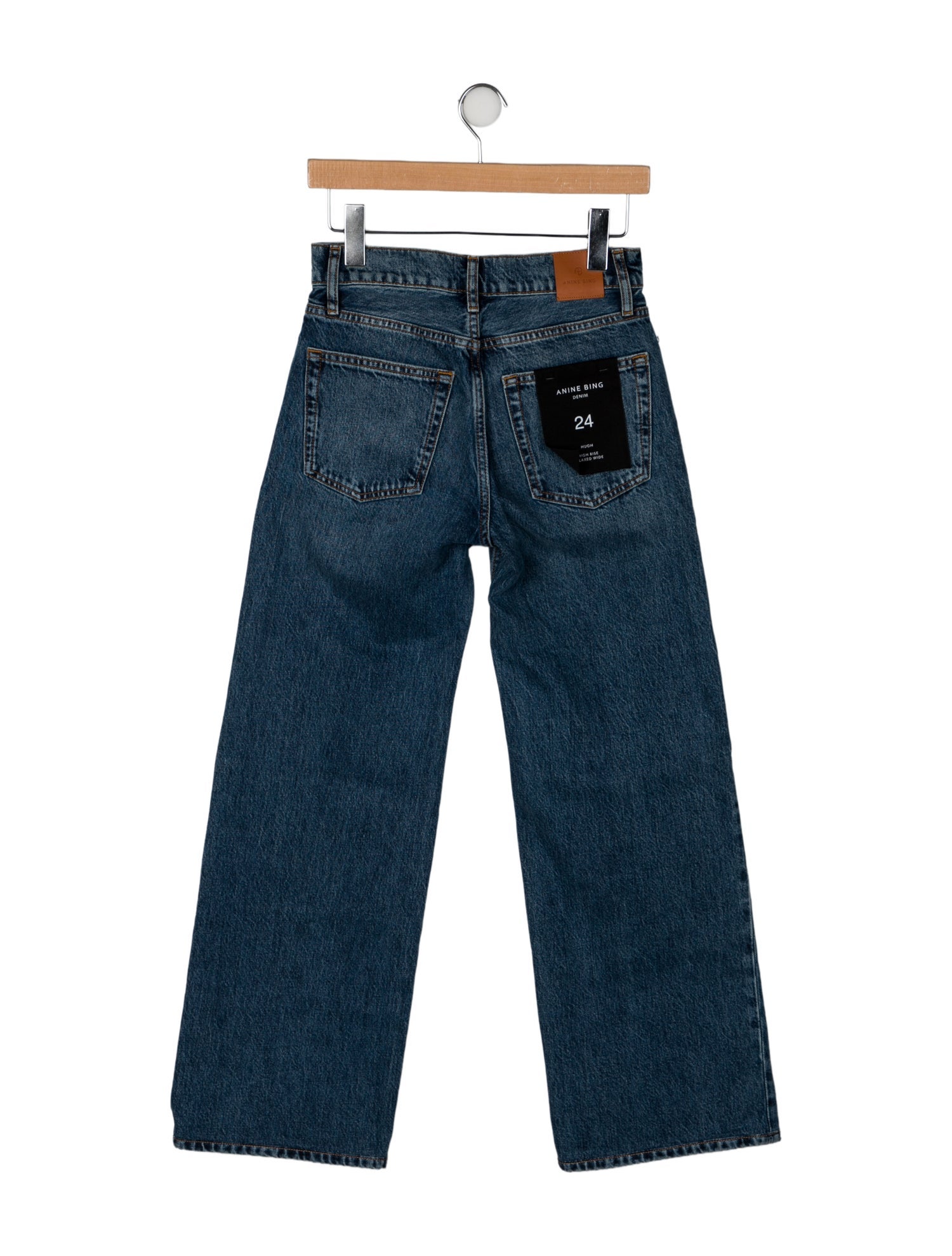 Anine Bing Mid-Rise Wide Leg Jeans w/ Tags