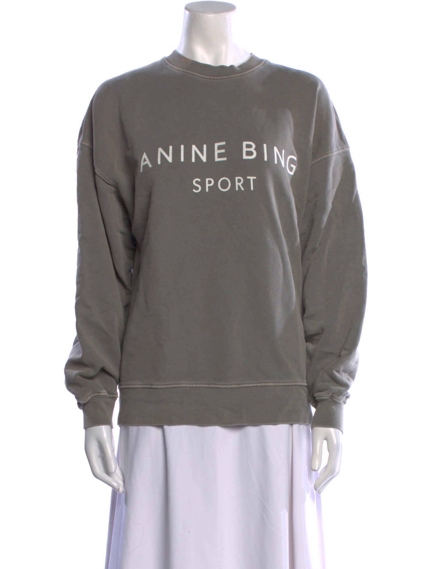 Anine Bing Graphic Print Crew Neck Sweatshirt