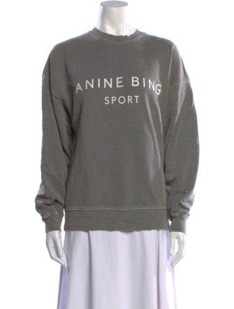 Anine Bing Graphic Print Crew Neck Sweatshirt