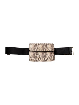 Anine Bing Embossed Leather Belt Bag