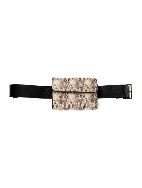 Anine Bing Embossed Leather Belt Bag