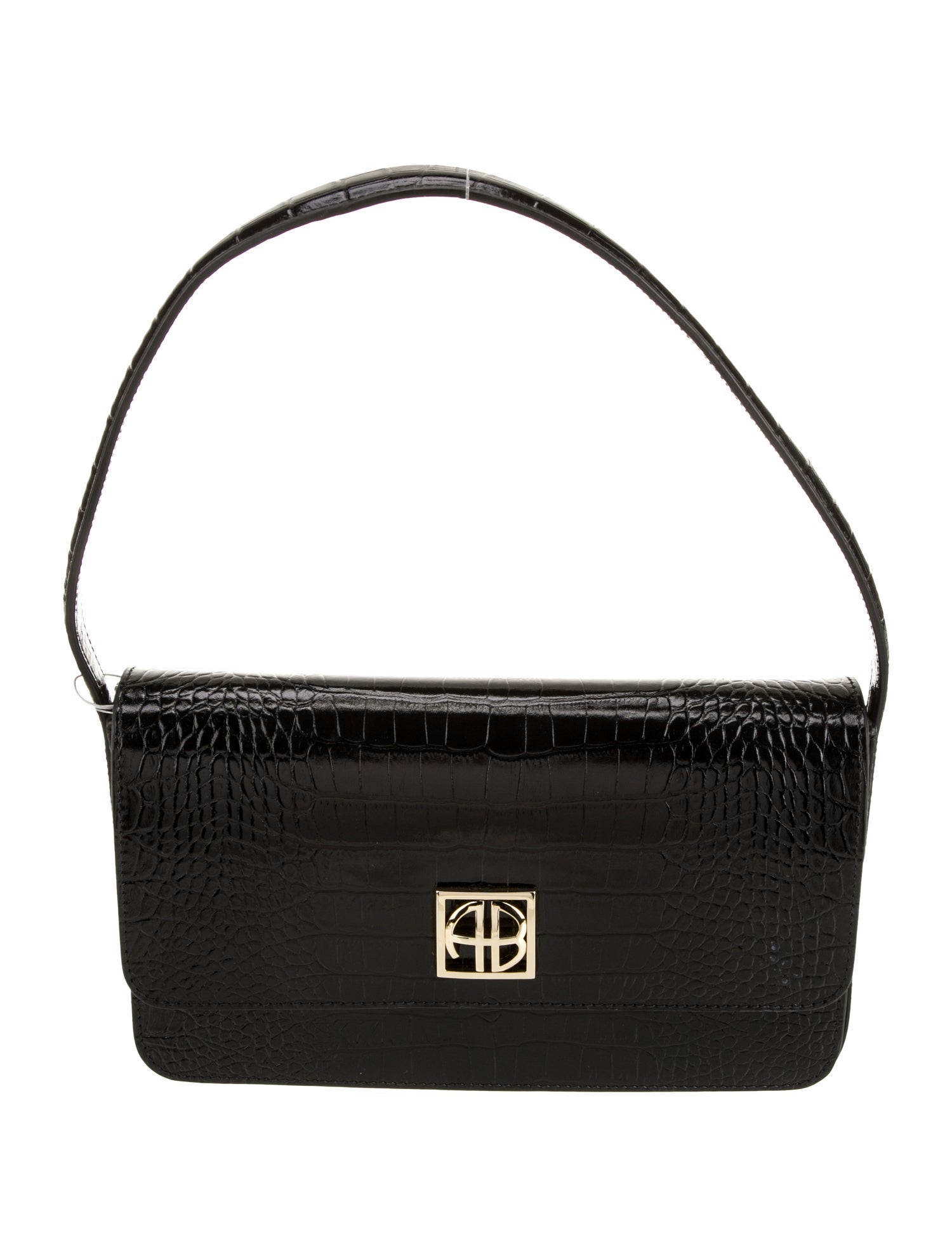 Anine Bing Embossed Leather Shoulder Bag