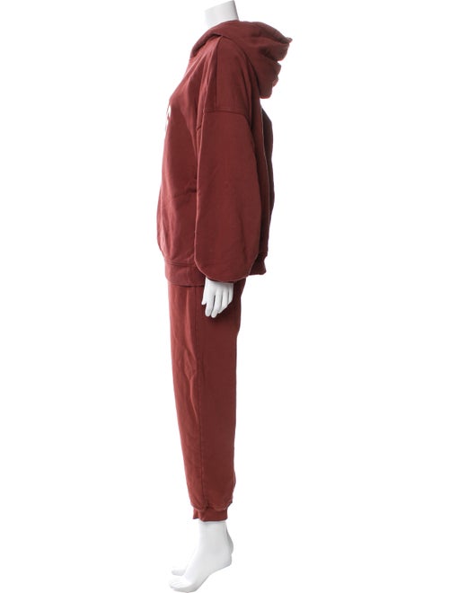 Anine Bing Graphic Print Raw-Edge Trim Tracksuit