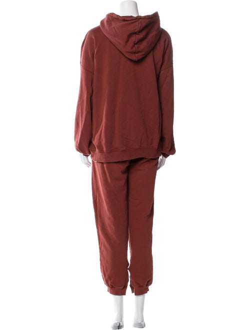 Anine Bing Graphic Print Raw-Edge Trim Tracksuit