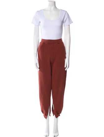 Anine Bing Graphic Print Raw-Edge Trim Tracksuit