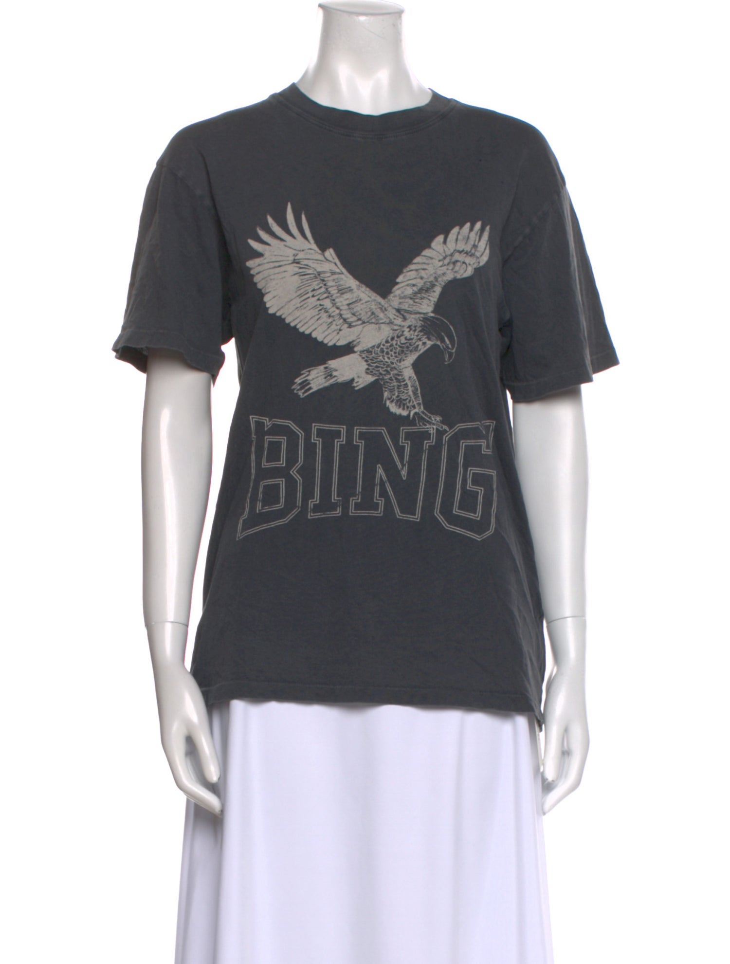 Anine Bing Graphic Print Crew Neck T-Shirt