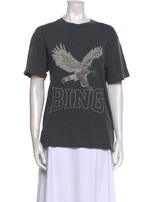 Anine Bing Graphic Print Crew Neck T-Shirt