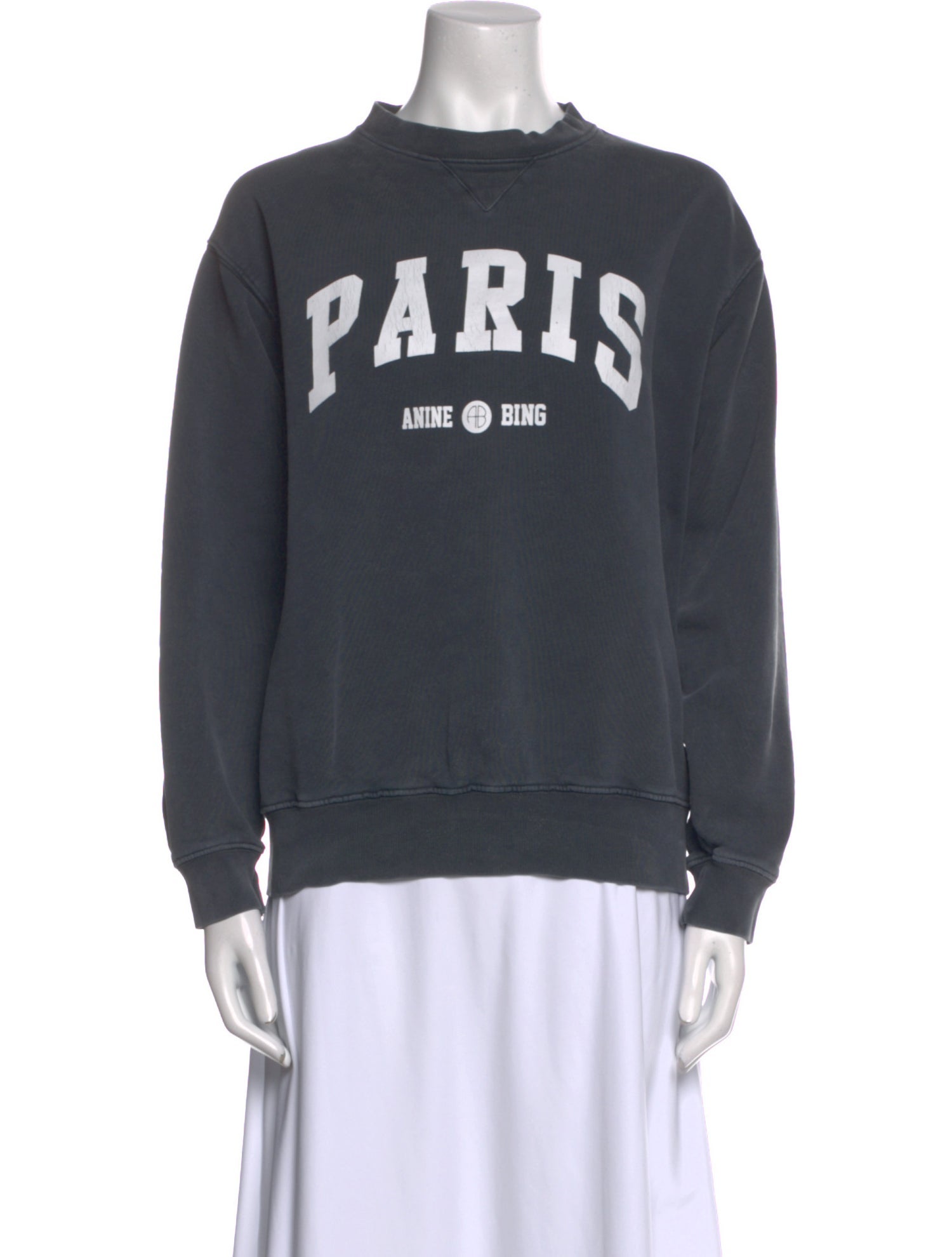 Anine Bing Graphic Print Crew Neck Sweatshirt