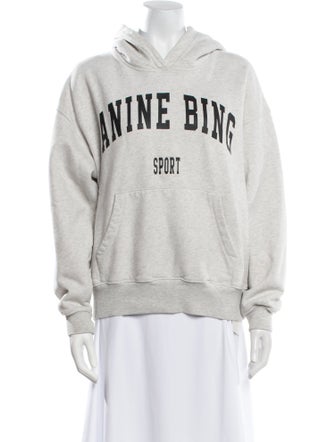 Anine Bing Graphic Print Crew Neck Sweatshirt