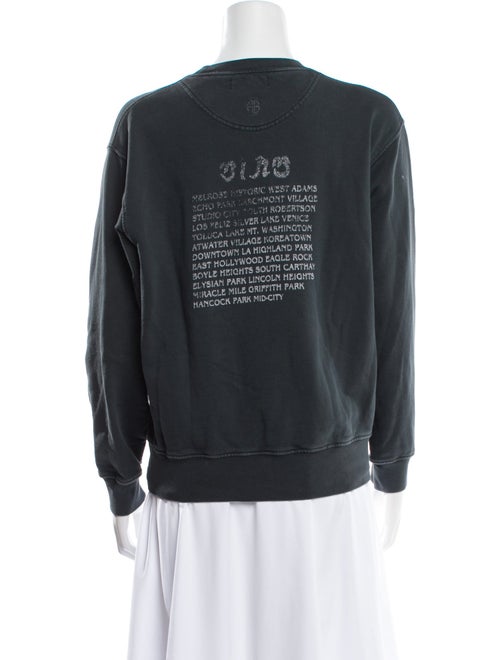 Anine Bing Graphic Print Crew Neck Sweatshirt