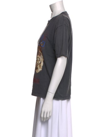 Anine Bing Graphic Print Crew Neck T-Shirt