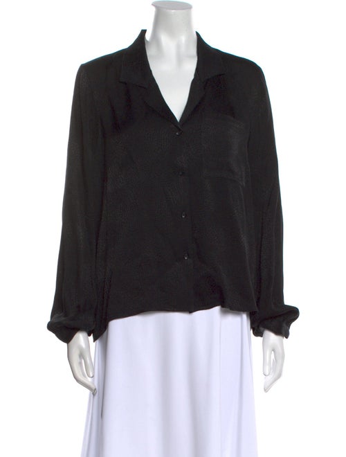 Anine Bing Long Sleeve Button-Up Top