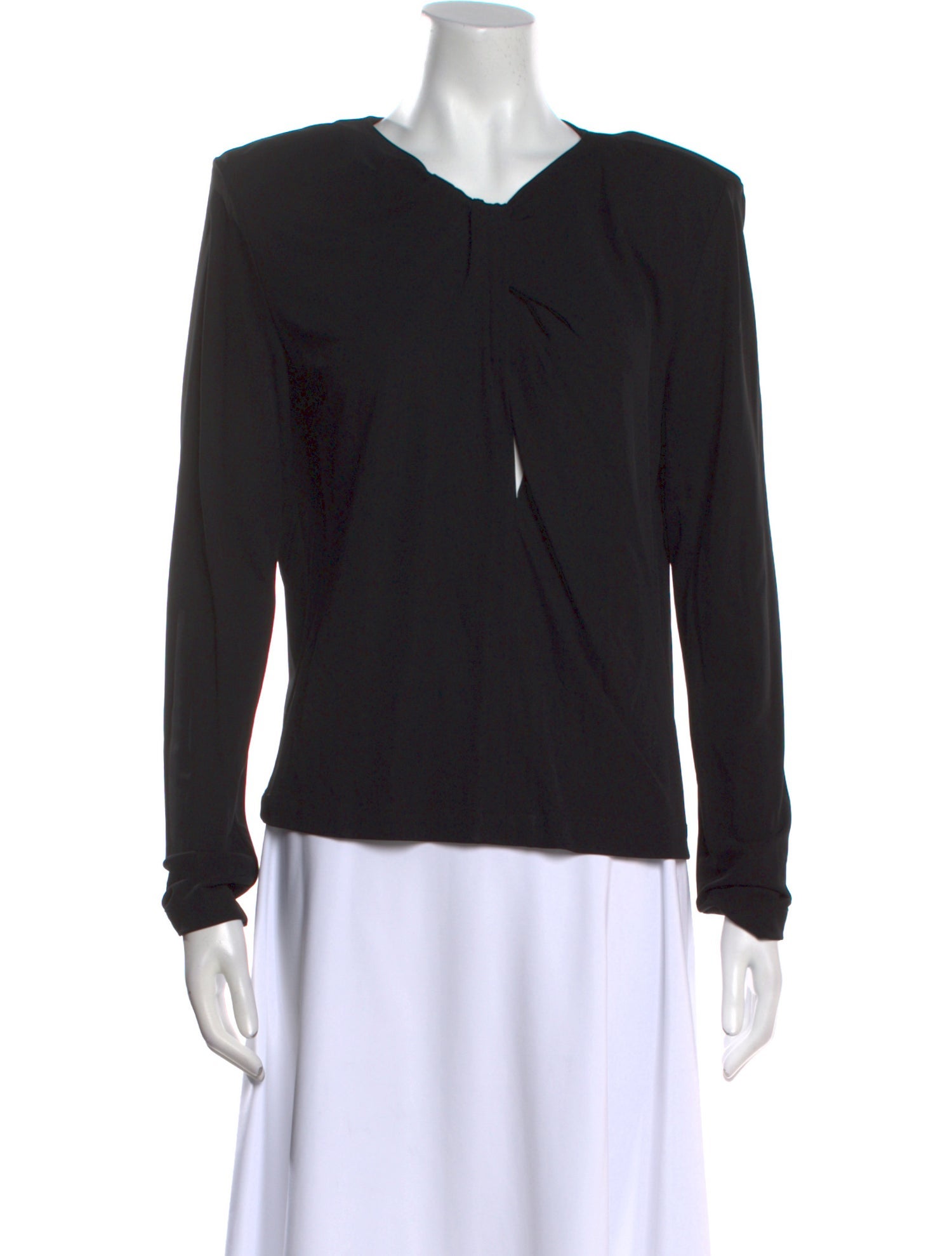 Anine Bing V-Neck Long Sleeve Top