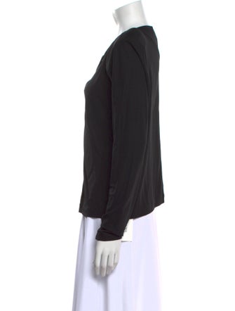 Anine Bing V-Neck Long Sleeve Top