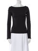 Anine Bing Bateau Neckline Long Sleeve Top