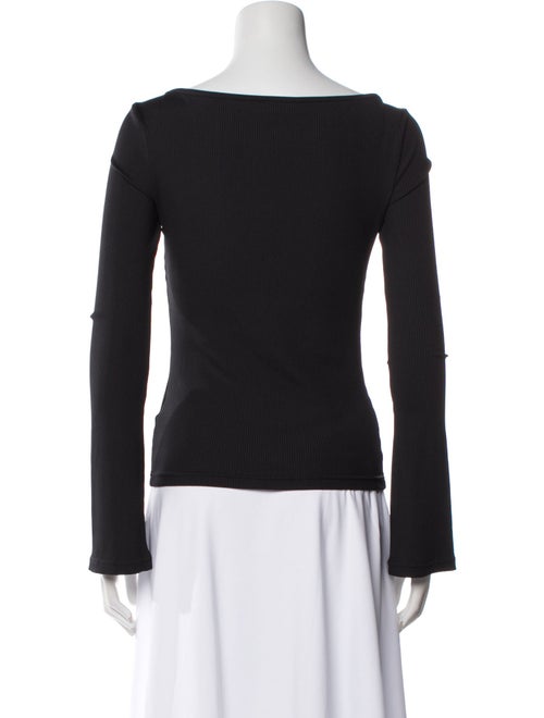Anine Bing Bateau Neckline Long Sleeve Top