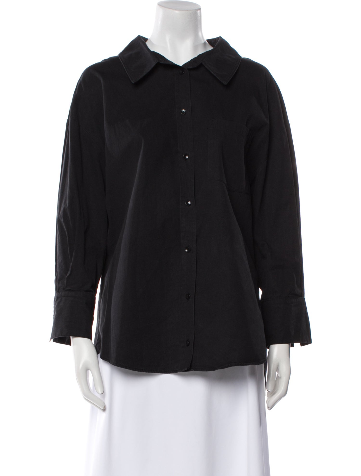 Anine Bing Long Sleeve Button-Up Top