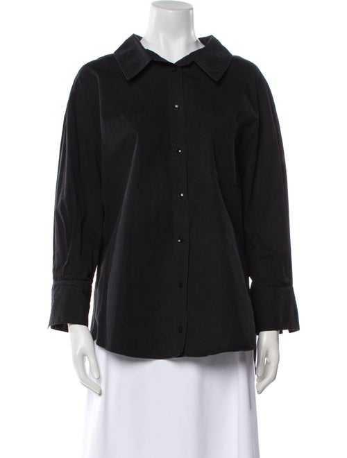 Anine Bing Long Sleeve Button-Up Top