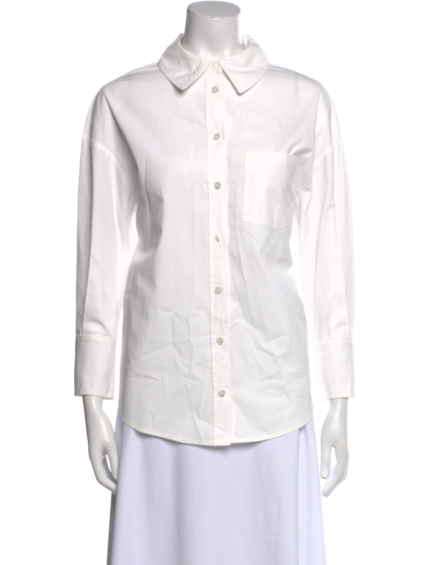 Anine Bing Three-Quarter Sleeve Button-Up Top
