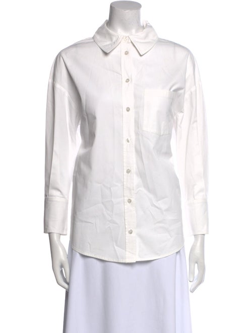 Anine Bing Three-Quarter Sleeve Button-Up Top