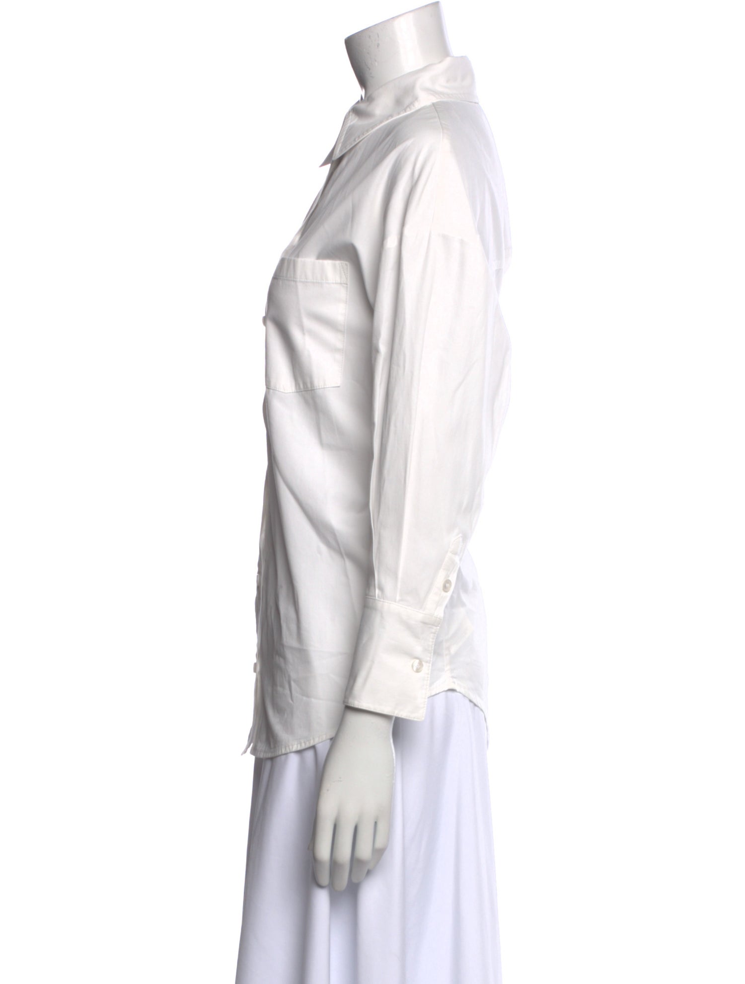 Anine Bing Three-Quarter Sleeve Button-Up Top