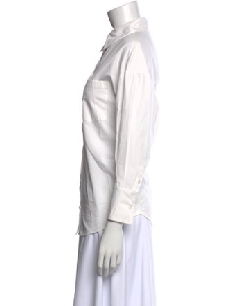 Anine Bing Three-Quarter Sleeve Button-Up Top