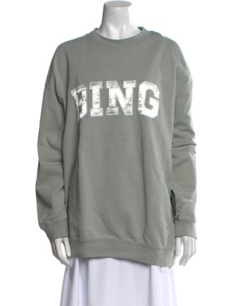 Anine Bing Graphic Print Crew Neck Sweatshirt