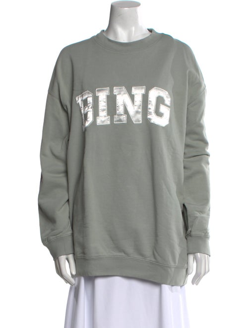Anine Bing Graphic Print Crew Neck Sweatshirt