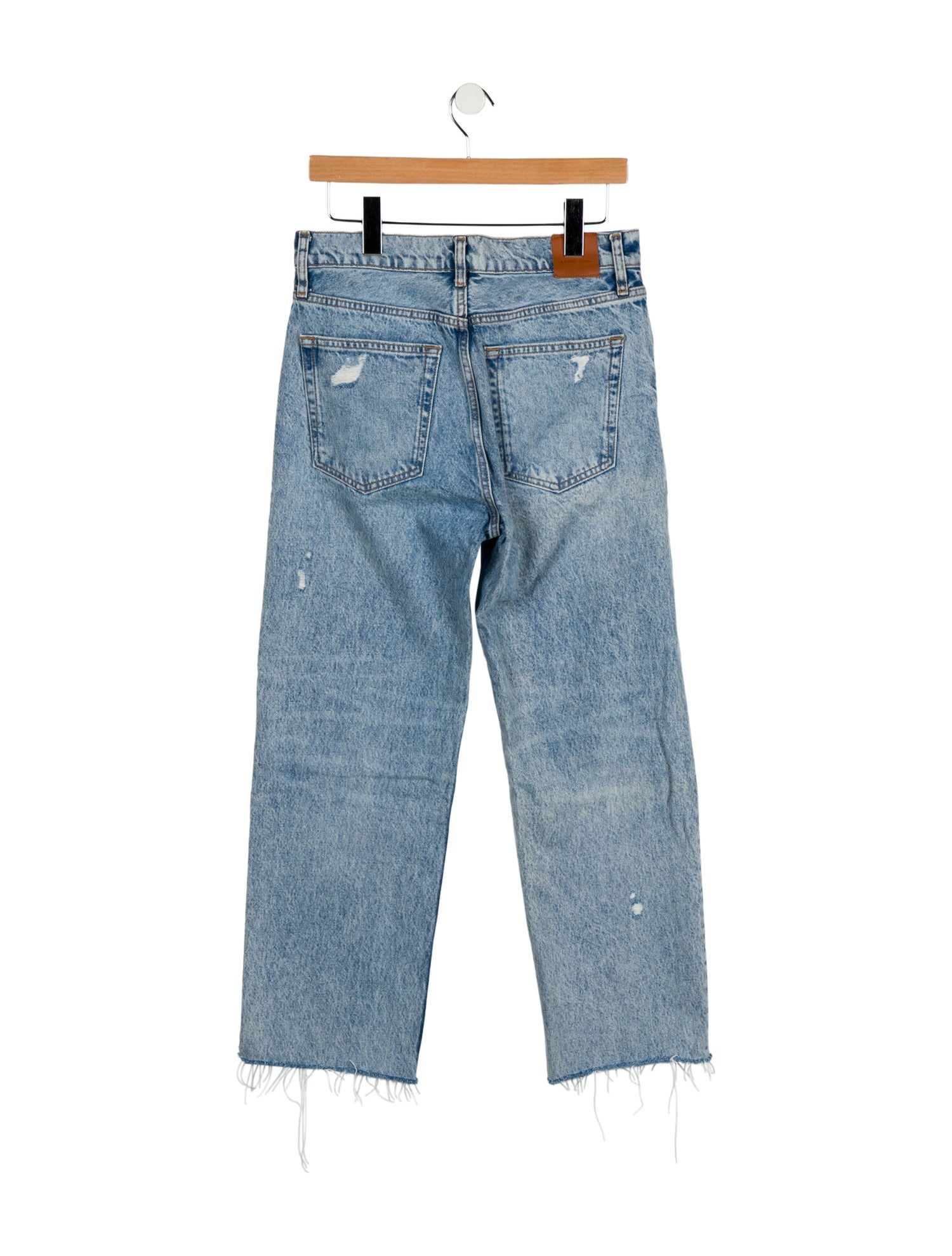 Anine Bing High-Rise Straight Leg Jeans