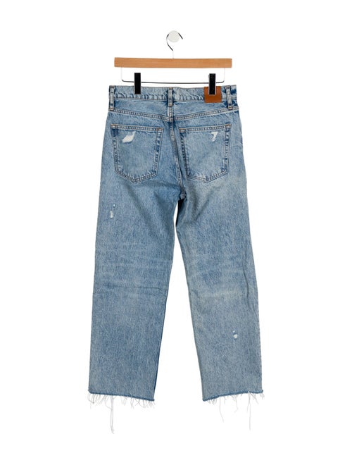 Anine Bing High-Rise Straight Leg Jeans