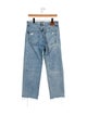 Anine Bing High-Rise Straight Leg Jeans