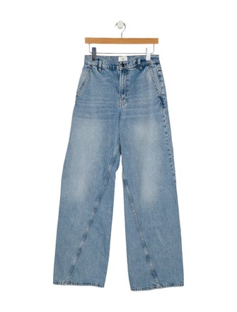 Anine Bing High-Rise Wide Leg Jeans