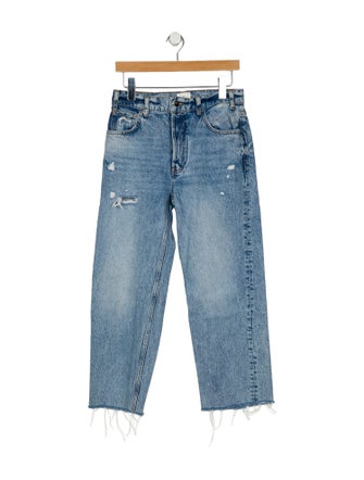 Anine Bing Mid-Rise Wide Leg Jeans