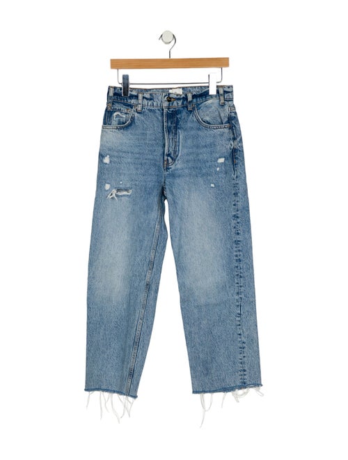 Anine Bing Mid-Rise Wide Leg Jeans