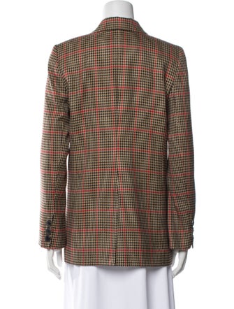 Anine Bing Plaid Print Blazer