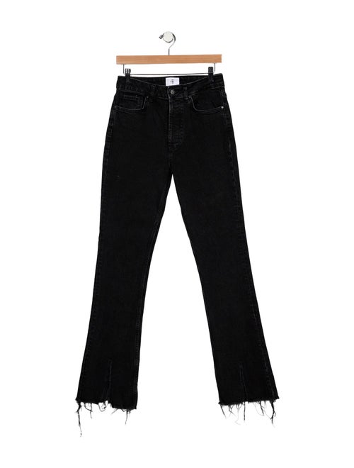 Anine Bing Mid-Rise Wide Leg Jeans