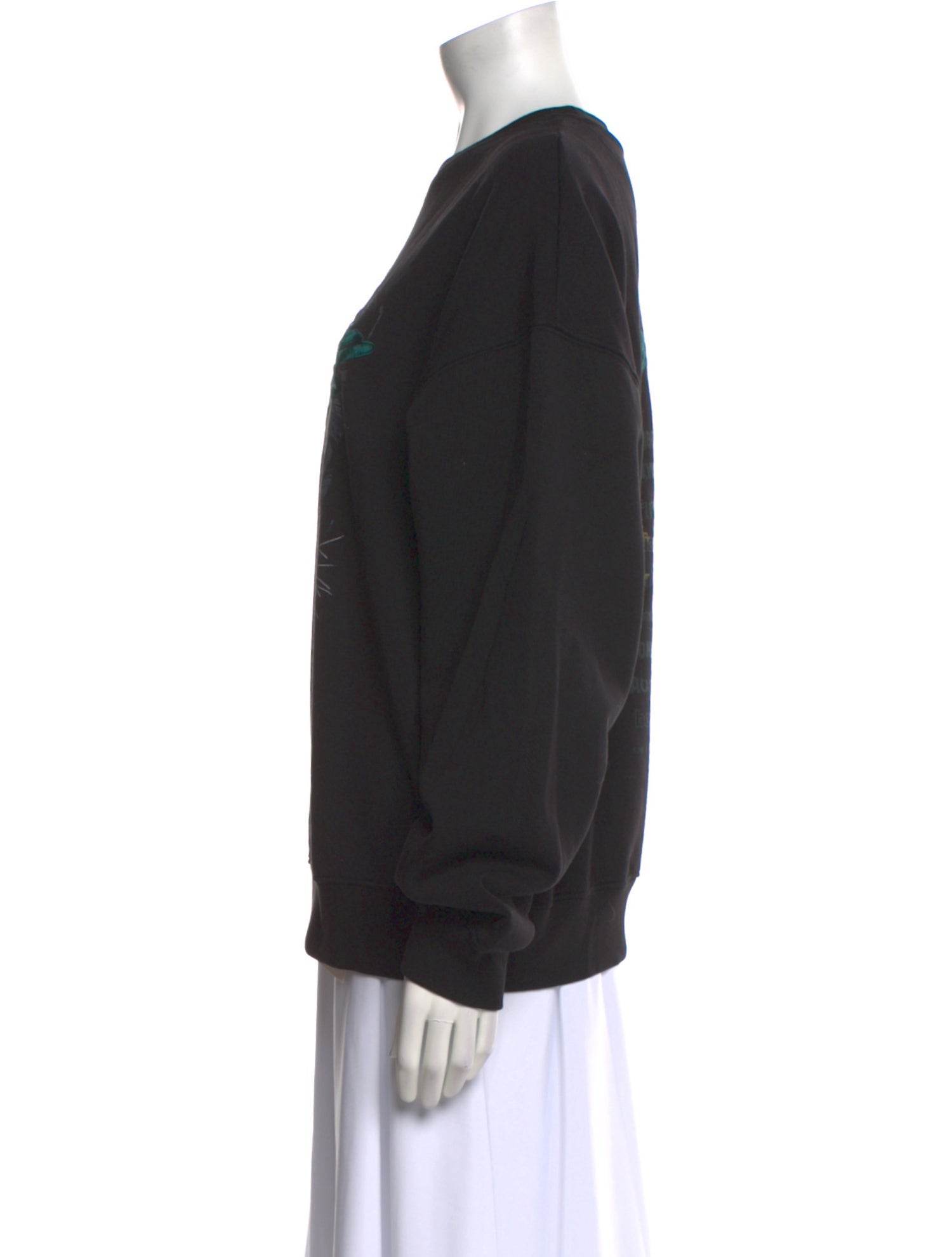 Anine Bing Graphic Print Crew Neck Sweatshirt