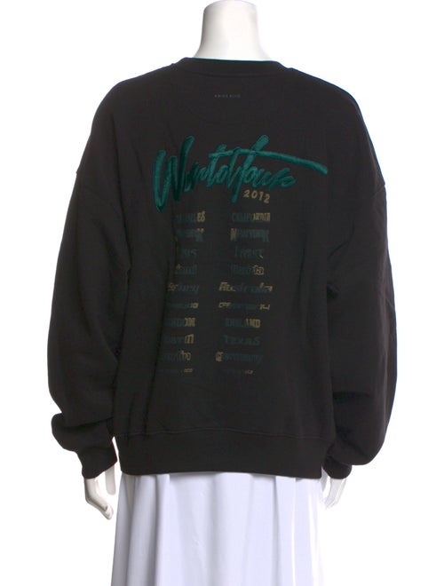 Anine Bing Graphic Print Crew Neck Sweatshirt