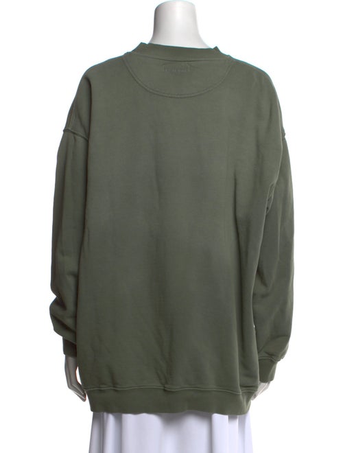 Anine Bing Graphic Print Crew Neck Sweater