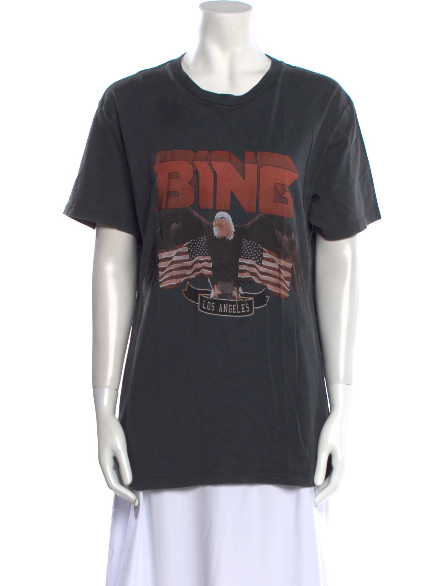 Anine Bing Graphic Print Crew Neck T-Shirt