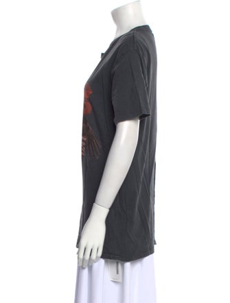 Anine Bing Graphic Print Crew Neck T-Shirt