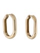 Anine Bing 14K Elongated Hoop Earrings
