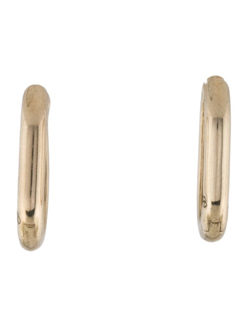 Anine Bing 14K Elongated Hoop Earrings